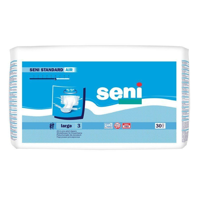 Подгузники для взрослых  Seni Standard Air 3( L) 6 капель #1
