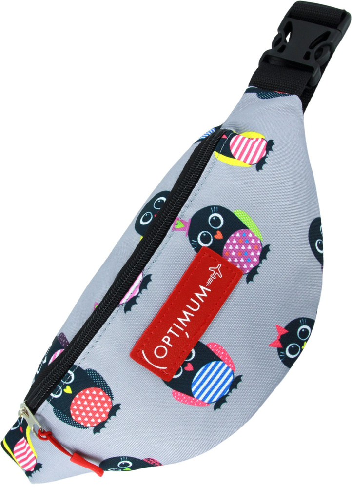 Поясная сумка на пояс женская мужская для девочки мальчика Optimum Mini Custom, пингвины  #1