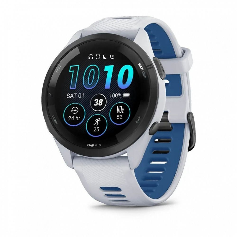 Garmin Спортивные часы FORERUNNER 265, WiFi, GPS, EU/PAC, Whitestone, 010-02810-11, цвет белый  #1