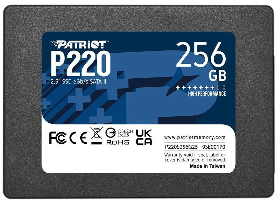Patriot Memory 256 ГБ Внутренний SSD-диск P220 2.5" SATA3 6.0 Гбит/с (P220S256G25)  #1