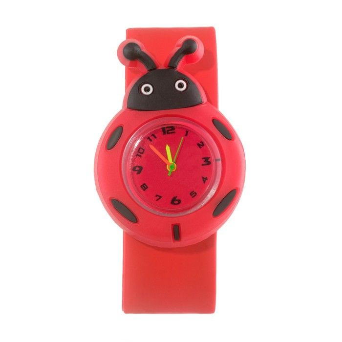 Часы наручные детские "Божья коровка", диаметр - 4 см, LR66 (AG4, 377)  #1