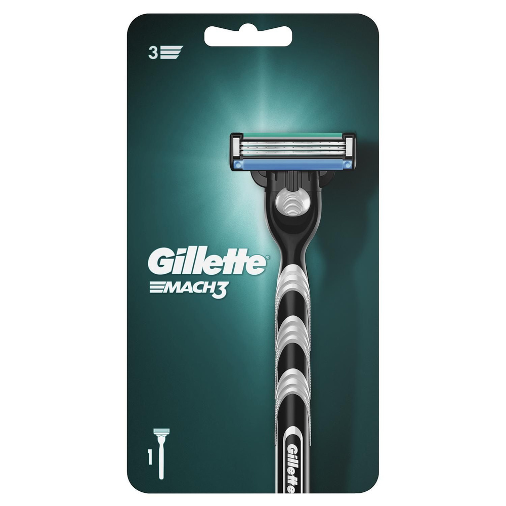 GILLETTE Станок для бритья Mach3 футбольная серия, 1 сменная кассета  #1