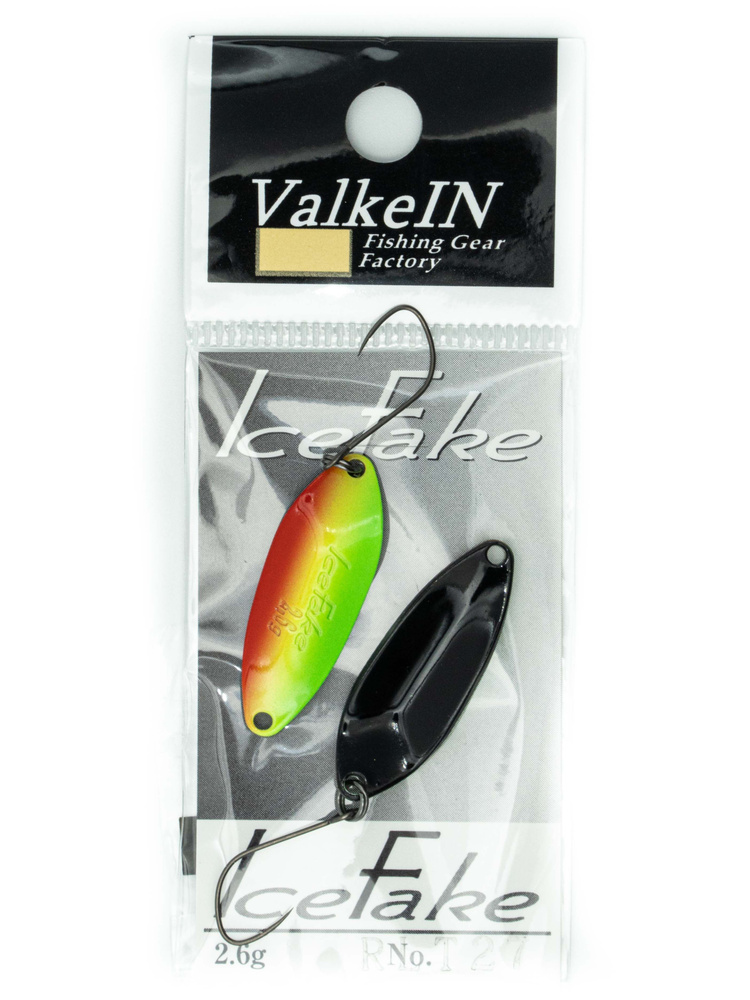 Блесна VALKEIN ICE FAKE 2.6гр цвет RLT27 Harlequin #1