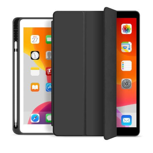 Чехол Protective Case для Apple iPad 10.2 (7, 8, 9 поколение) с отделением для стилуса, черный  #1