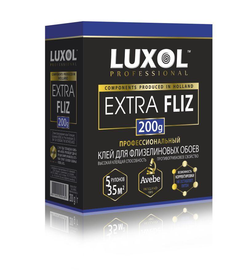 Клей для флизелиновых обоев Luxol Extra Fliz 35 м , 200 гр. #1