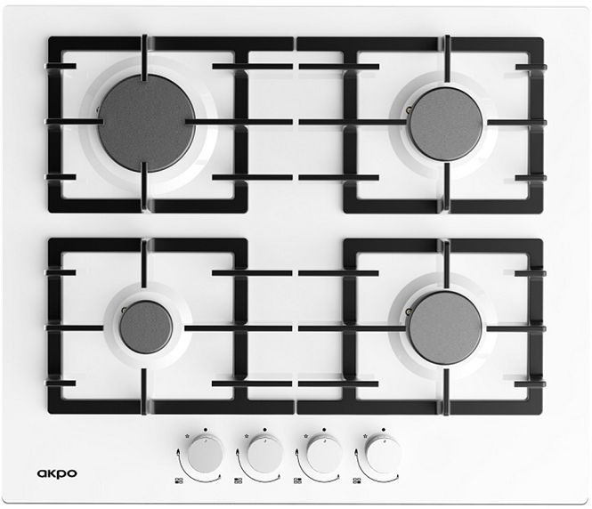 Akpo варочная панель Варочная поверхность газовая PGA 604 BGC WH  #1