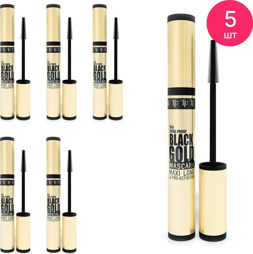 TRIUMPH / Триумф Тушь для ресниц удлиняющая Black Gold Mascara CTM38 черная с силиконовой щеточкой 10мл #1