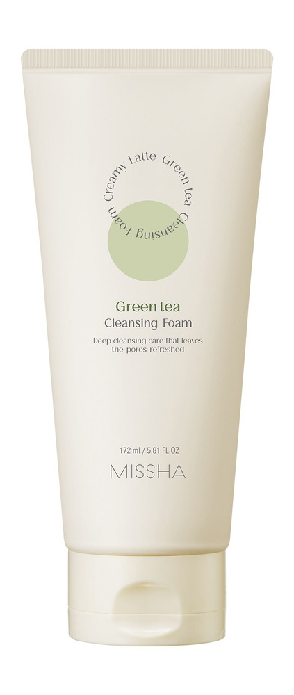 MISSHA Creamy Latte Пенка для умывания с зеленым чаем, 172 мл #1