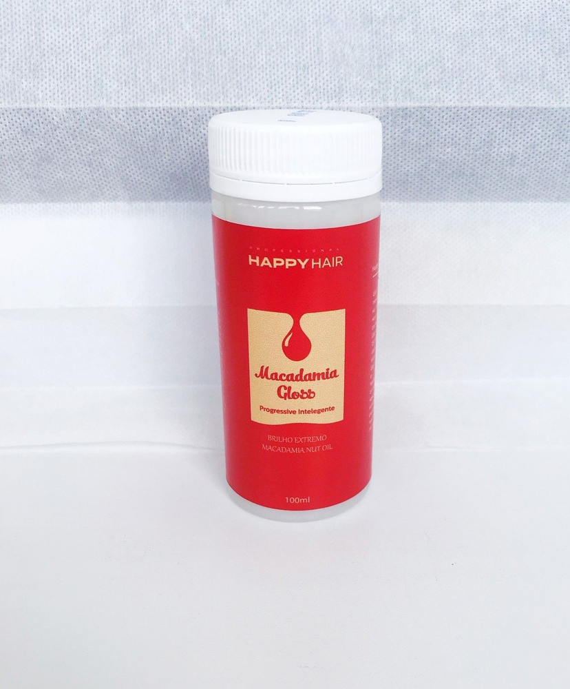 Happy Hair Macadamia Gloss кератин для выпрямления волос 100гр #1