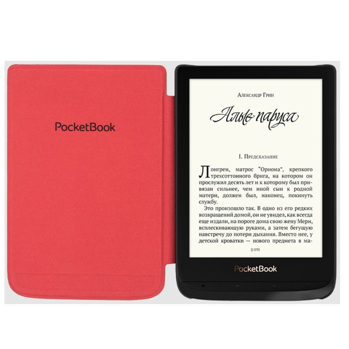 Чехол (обложка) для PocketBook 616/627/632, красный #1