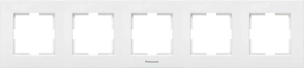 Рамка Panasonic Karre Plus 5 постов белый #1