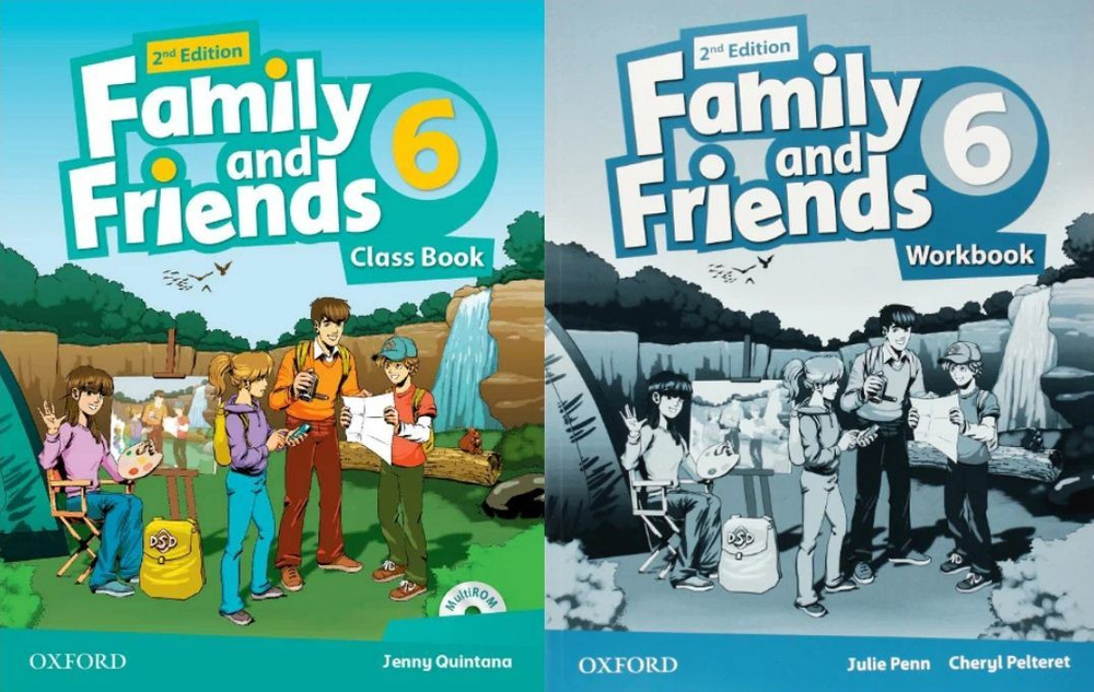 Family and Friends 6 Class Book with Multi ROM + Workbook 2nd Edition / Изучение английского языка для #1