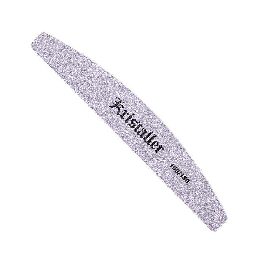 Kristaller Пилка для ногтей улыбка 100/180 грит, серый #1