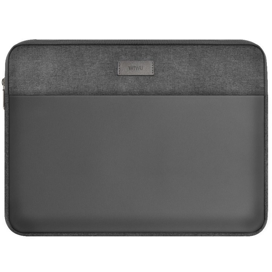 Сумка для ноутбука до 14.2 дюймов WiWU Minimalist Laptop Sleeve для Macbook Air 2020 - Серая  #1