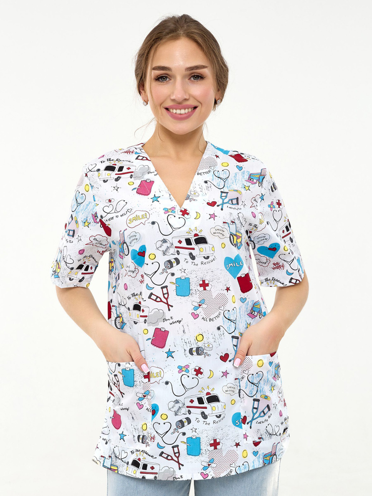 Рубашка медицинская женская НАИРИ #1