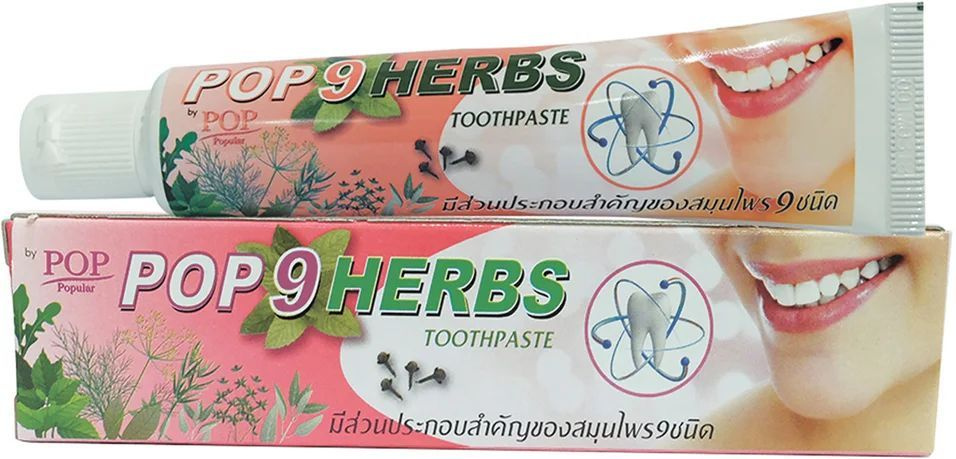 POP 9 Зубная паста ПРОТИВОВОСПАЛИТЕЛЬНАЯ Herbs Toothpaste (40 г) Таиланд  #1