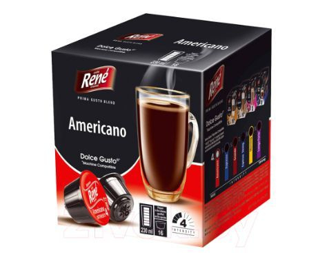 Rene Кофе капсульное Americano стандарта Dolce Gusto 16 капсул, 1 уп. #1