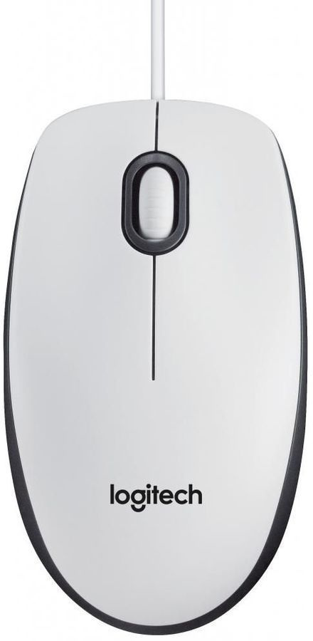 Мышь проводная Logitech M100 (910-006764), белая #1