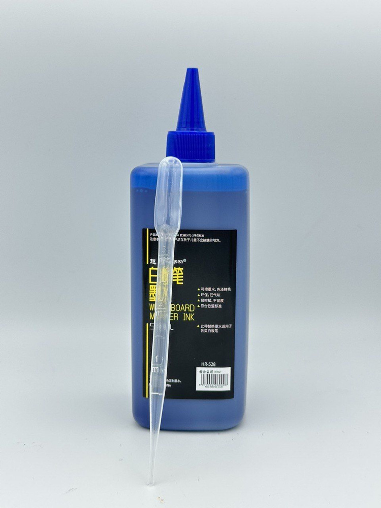Чернила для перезаправки стираемых маркеров, для белой магнитной доски Flysea HR-528 500 мл, цвет-синий #1
