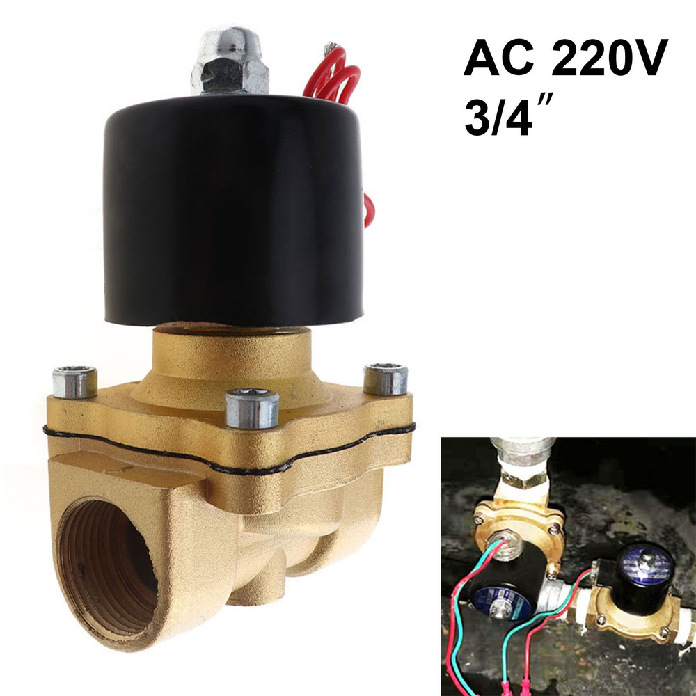 3/4'' DN20 AC 220V Электромагнитный клапан для воды / нефти / газа ...