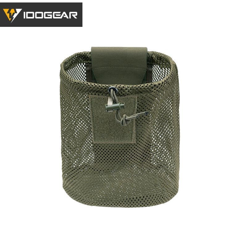 Подсумок IDOGEAR Тактический мешочек для сброса сетки Сумка переноски MOLLE Складной держатель утилизации #1