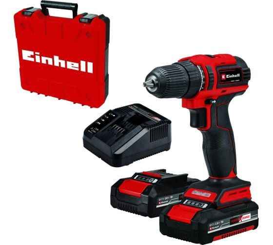 Аккумуляторная дрель Einhell pxc te-cd 18/40 li bl, 18в, 40нм, патрон 10мм, 2x2,0 aч, кейс 4513995  #1