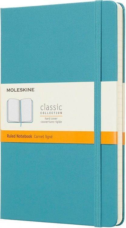 Блокнот Moleskine CLASSIC QP060B35 13х21см 240стр. в линейку, твердая обложка, голубой  #1