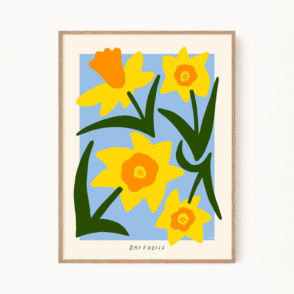 Постер с цветами "Daffodils - Нарциссы", 60х90 см #1