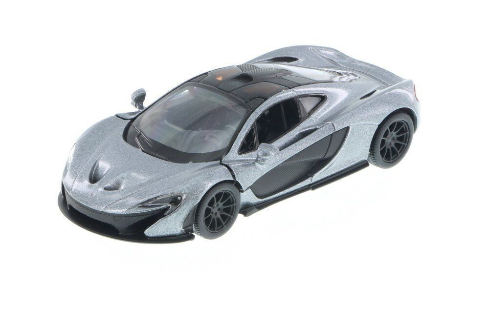 Машинка металлическая Kinsmart McLaren P1. Серая. 1/36. В Коробке. инерционная, двери открываются  #1