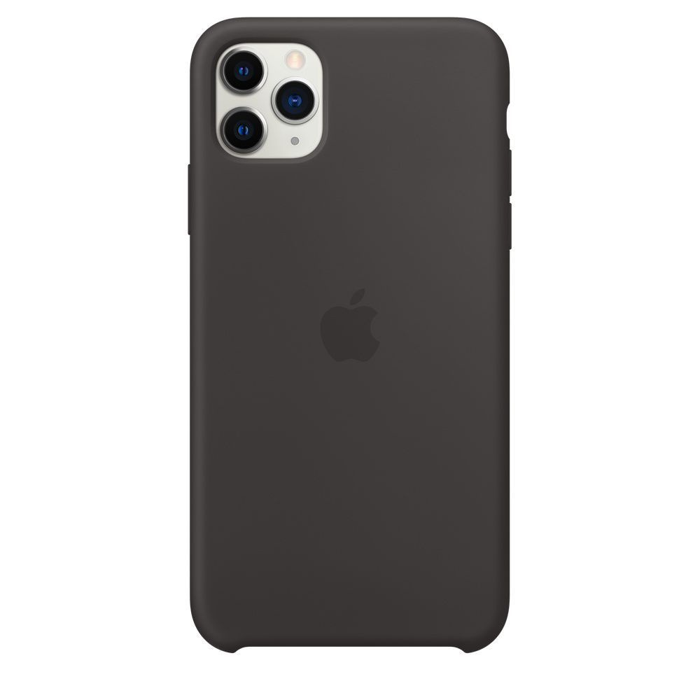 Чехол силиконовый Apple iPhone 11 Pro Max Silicone Case Black (Чёрный) MX002ZM/A  #1