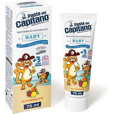 Pasta del Capitano Зубная паста Baby Tutti-frutti toothpaste 75 ml #1