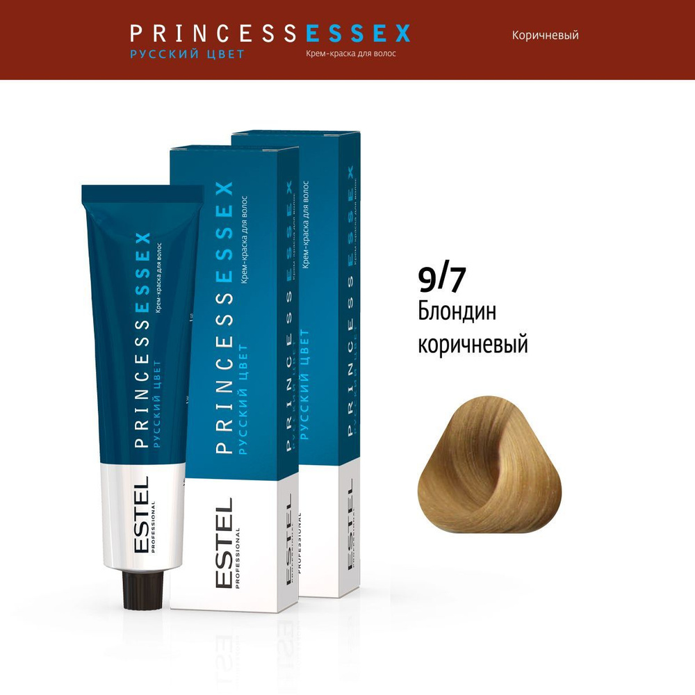 ESTEL PROFESSIONAL Крем-краска PRINCESS ESSEX для окрашивания волос 9/7 блондин коричневый 60 мл - 2 #1