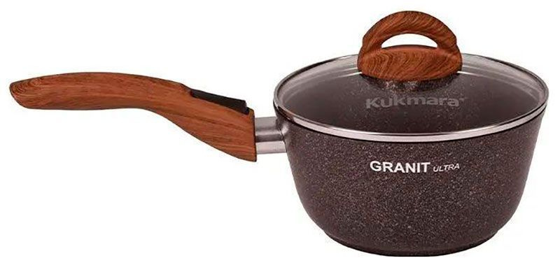 Ковш Kukmara Granit Ultra (кго0156а) 1.5 л, с носиком, со съемной ручкой, со стекл. крышкой  #1