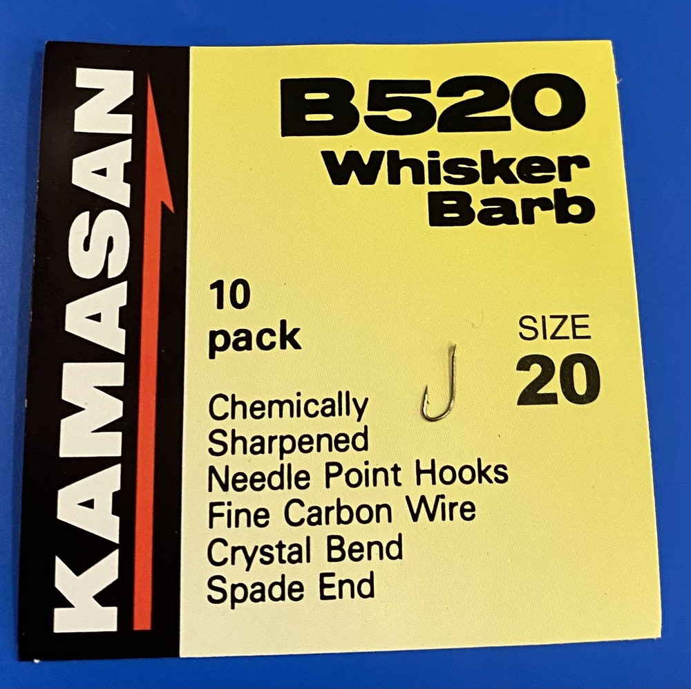 Крючки KAMASAN B520-20 Whisker Barb №20 (10шт) #1