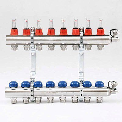 Коллекторная группа Uni-Fitt со встроенными расходомерами 1 х3/4 8 выходов 440E4308  #1