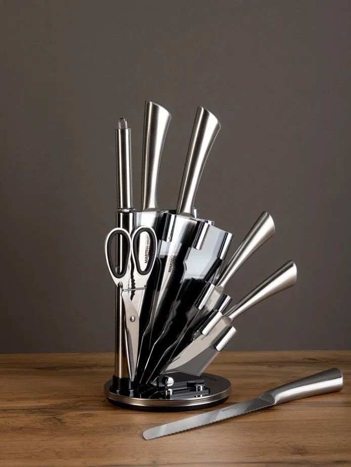 Набор ножей кухонных с подставкой, 8 предметов #1