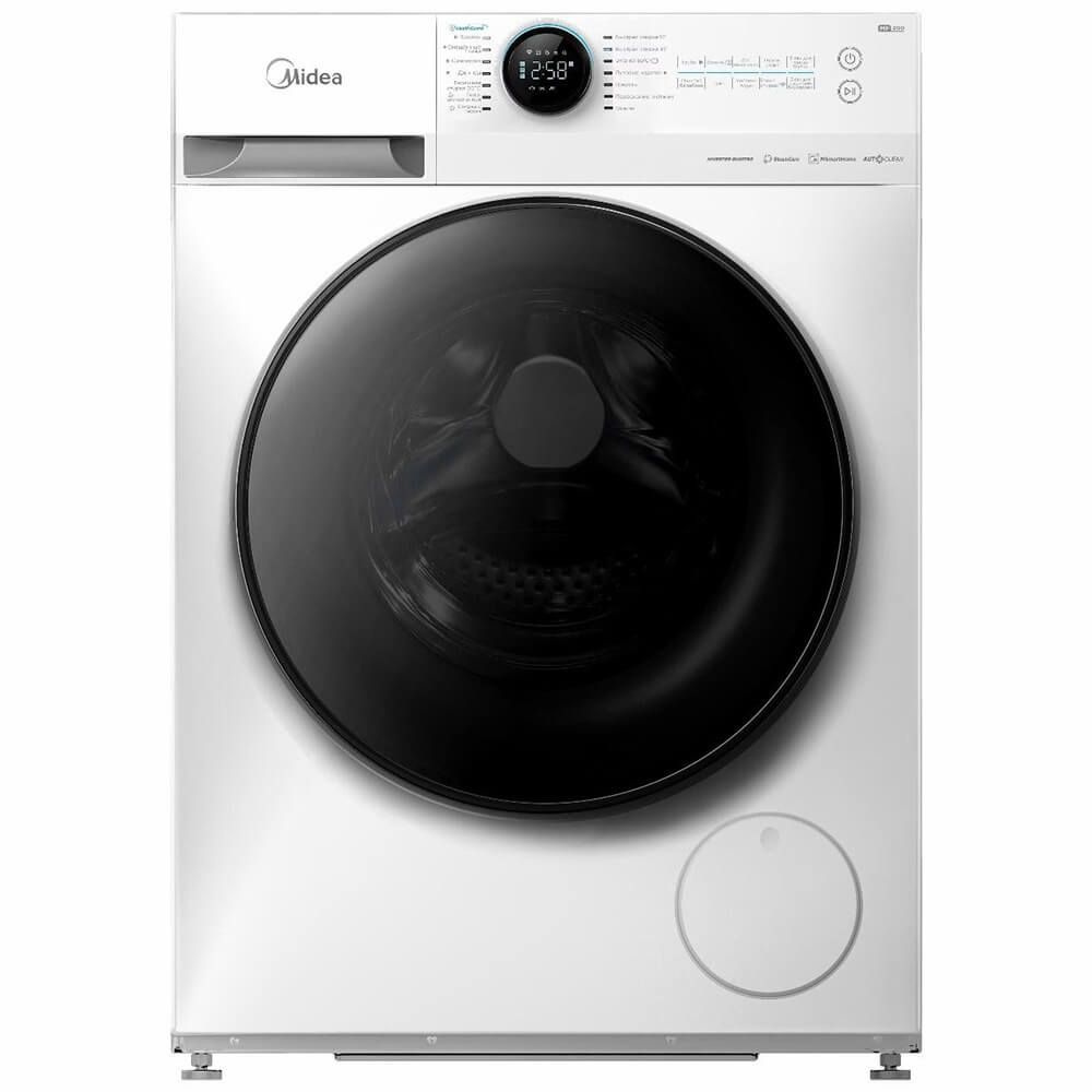 Midea Стиральная машина MF200W80WBS/W-RU, белый, черный #1