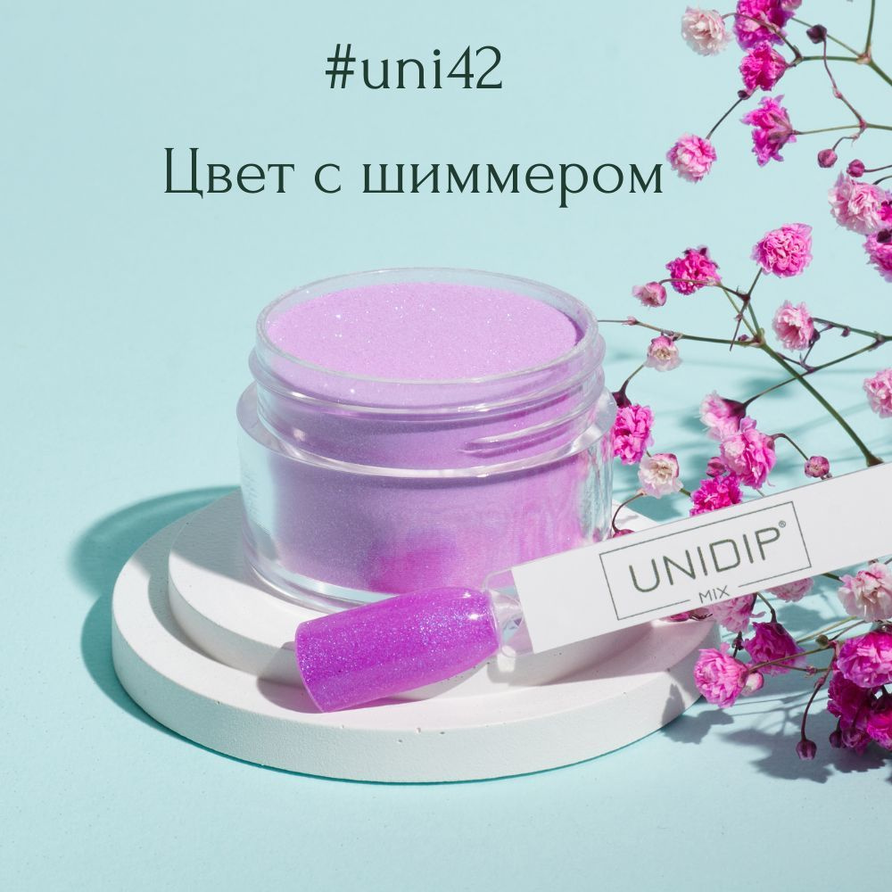 UNIDIP #uni42 Дип-пудра для покрытия ногтей без УФ 14г #1