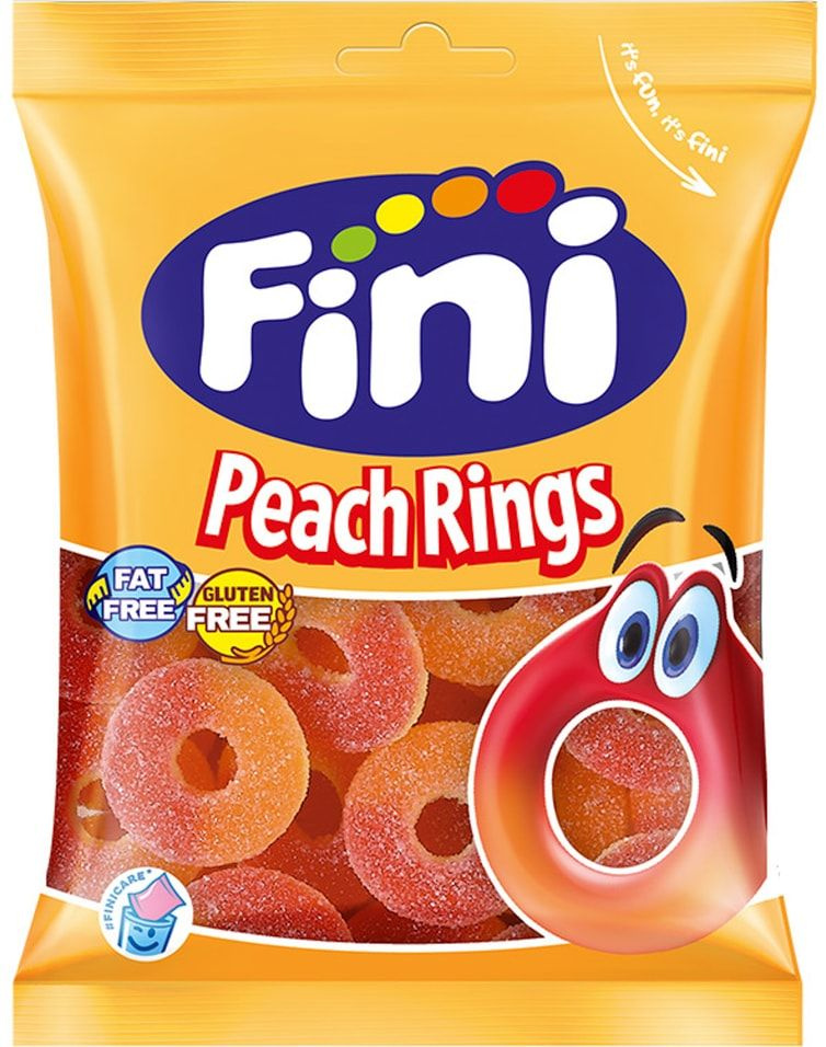 Мармелад Fini жевательный Peach Rings 90г 1шт #1