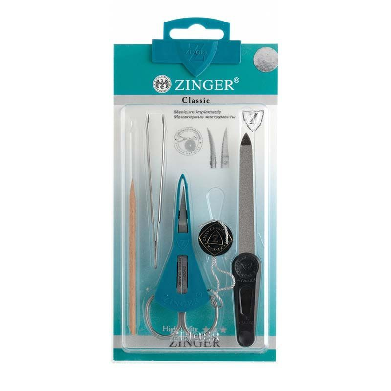 Zinger Набор для маникюра Sis-73-S, маникюрный инструмент серии Professional  #1