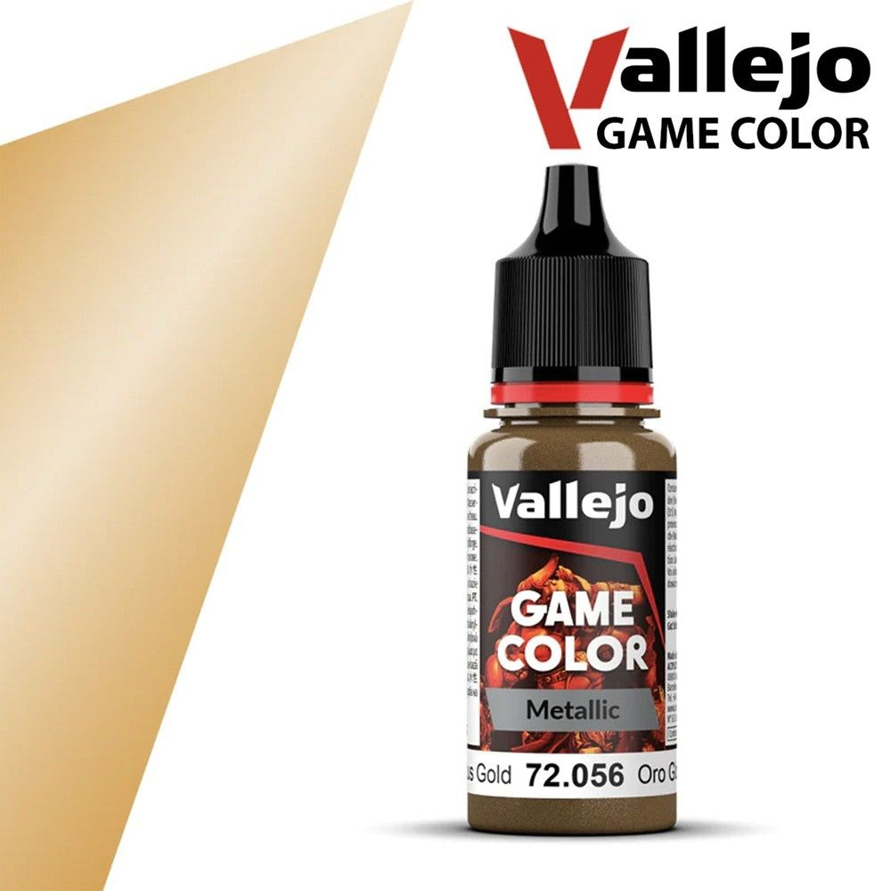 Краска для сборных моделей Vallejo, серия Game Color, цвет 72.056 Glorious Gold  #1