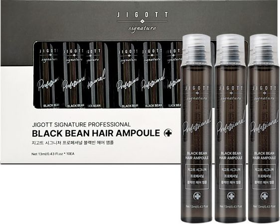 Jigott / Джигот Signature Professional Black Bean Hair Ampoule Сыворотка для волос восстанавливающая #1