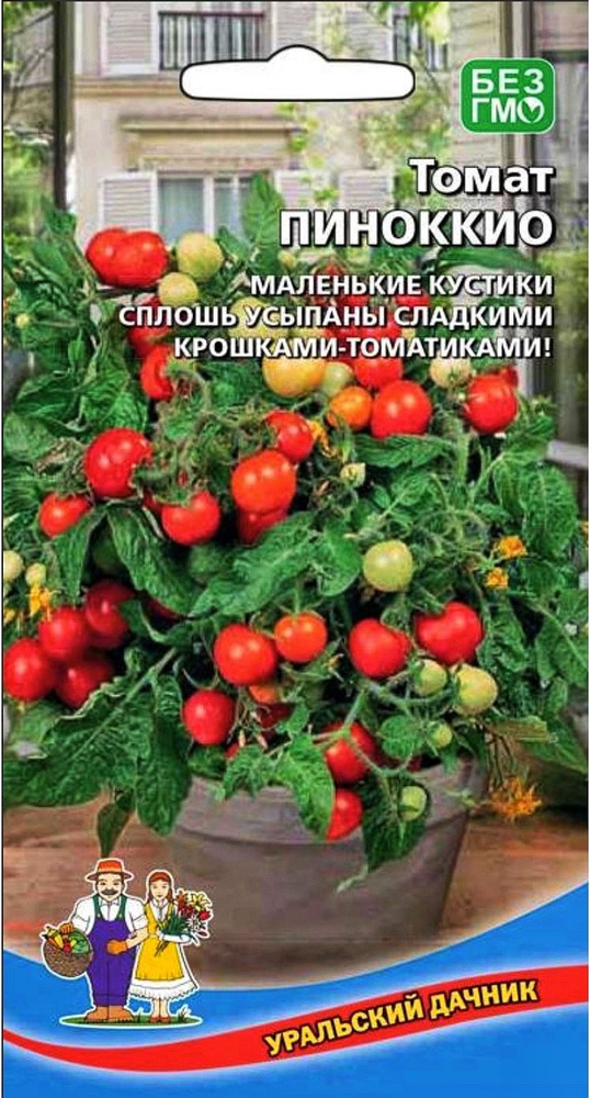 Томат ПИНОККИО, 5 пакетов, семена 20 шт, Уральский Дачник #1