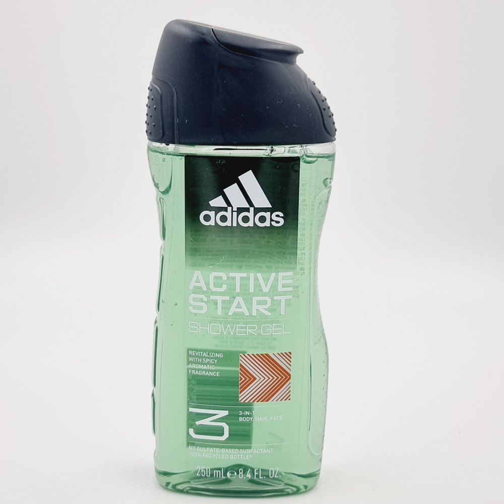 Гель для душа Adidas Active Start 3 в 1 для мужчин 250 мл (Испания) #1