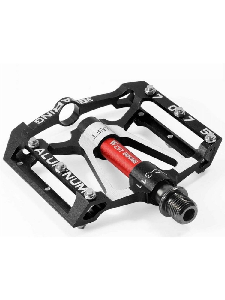 Педали West Biking 3 Bearing Pedals Black, 2 штуки #1