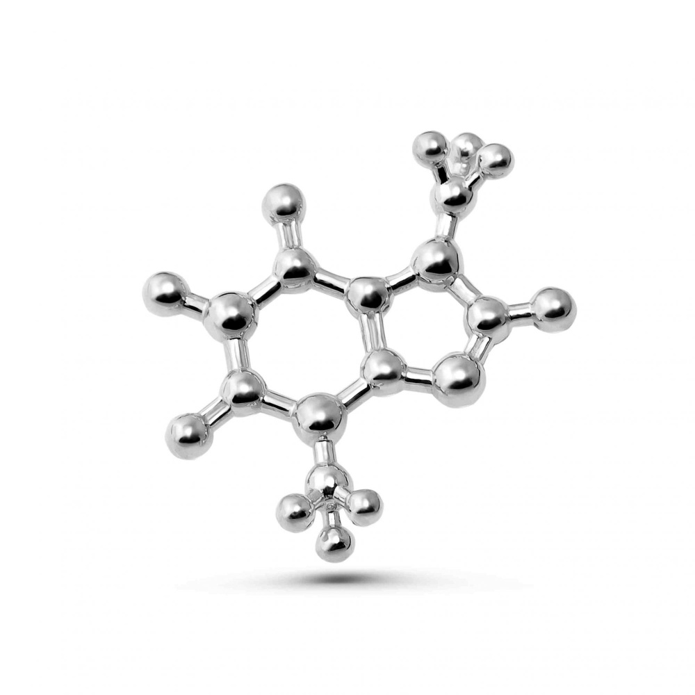 Брошь "Молекула шоколада" серебро 925. Подарок молекулы . - купить с ...