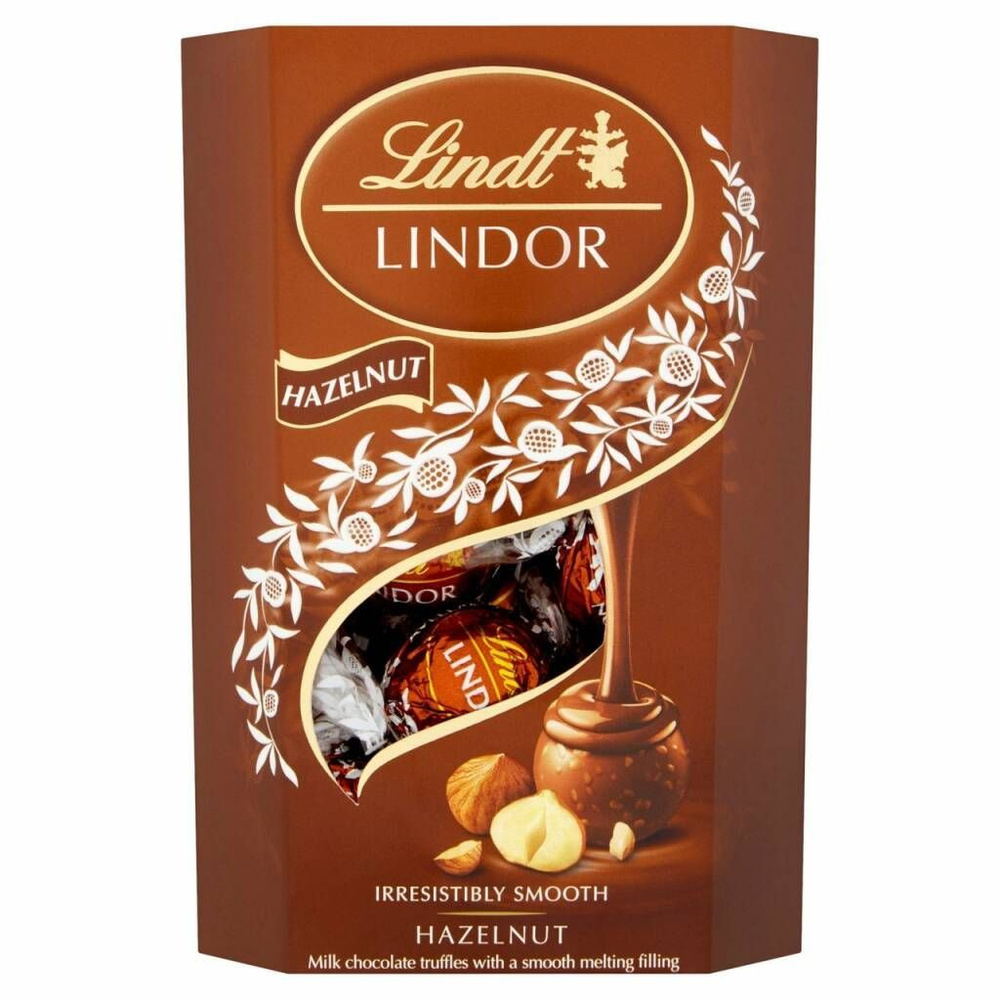 Конфеты Lindt Lindor из молочного шоколада Трюфели с лесным орехом / Milk Hazelnut 200гр (Италия)  #1