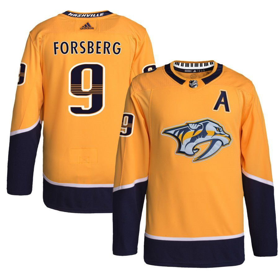 NHL джерси хоккейная Нэшвилл Предаторз Nashville Predators Jersey 9 Filip Forsberg  #1