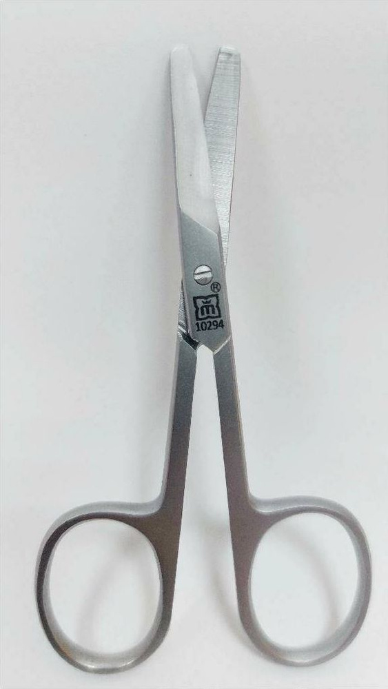 Meizer / Мейзер Ножницы маникюрные для ногтей серебристые с высококачественной ручной заточкой из нержавеющей #1