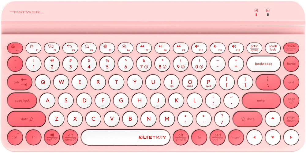 Клавиатура A4Tech Fstyler FBK30, розовая, беспроводная (1789655) #1
